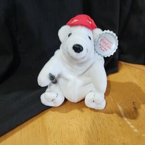 VINTAGE COCA-COLA POLAR BEAR BEANIE BABY